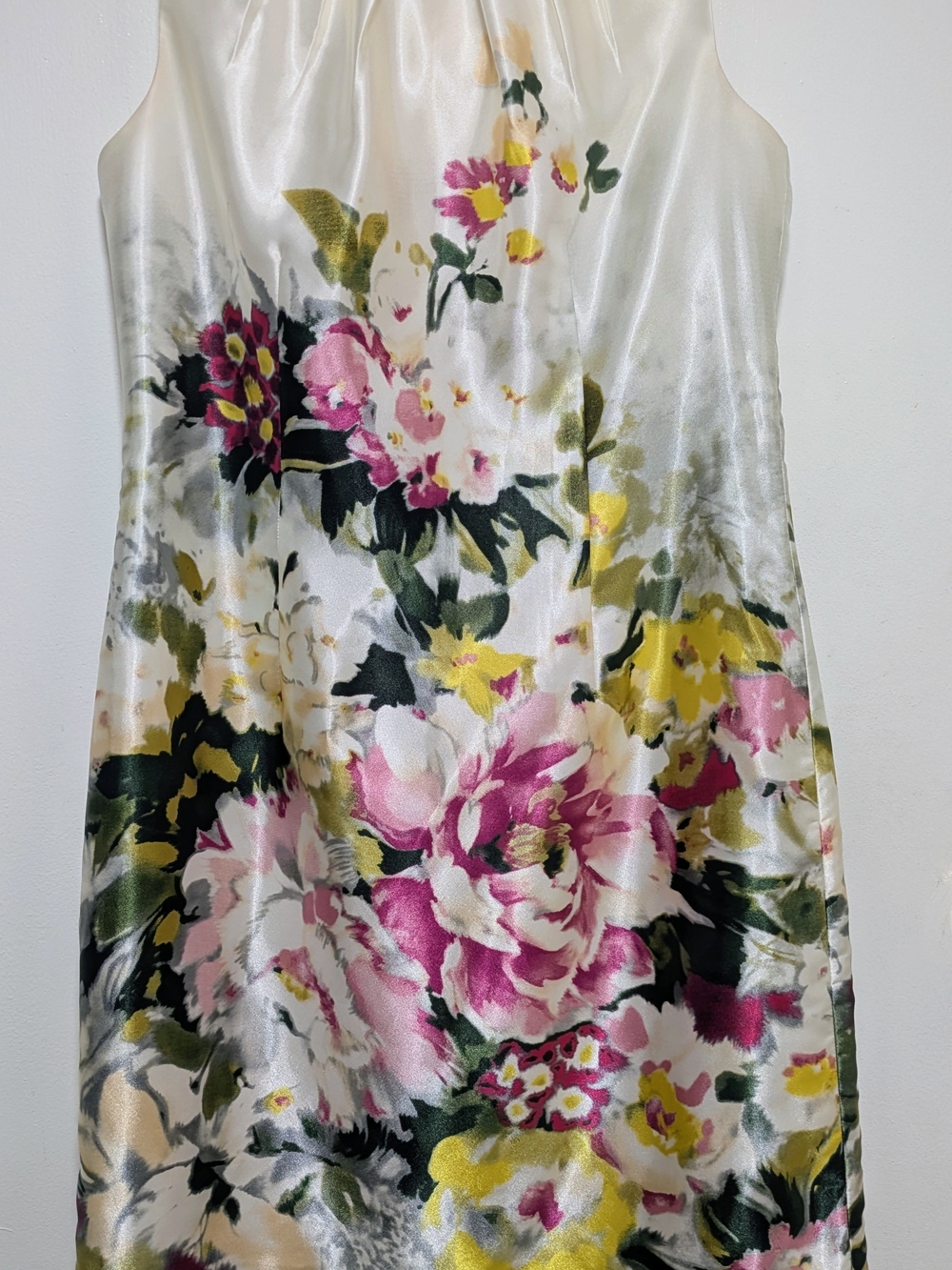 Ann Taylor Floral Satin Cocktail Dress - Picture 6 of 6